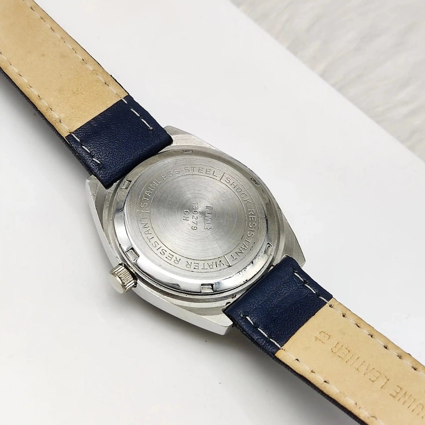 HMT Stick Indices 17 Jewels Sky Blue Dial Handwinding