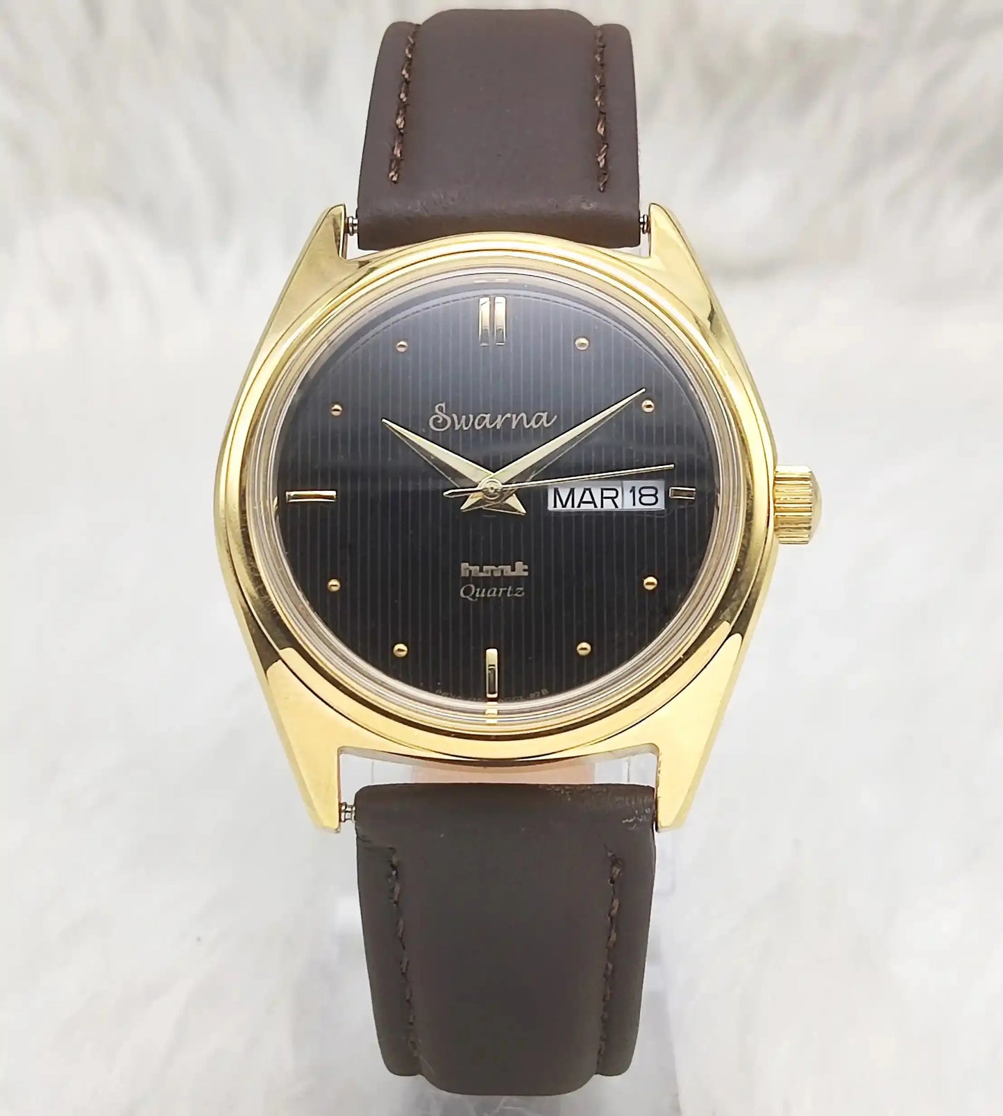 HMT Swarna Black Dial Day Date Function