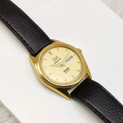 HMT Swarna Cream Dial Day Date Function