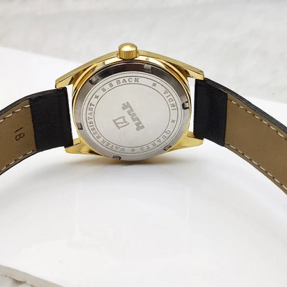HMT Swarna Cream Dial Day Date Function