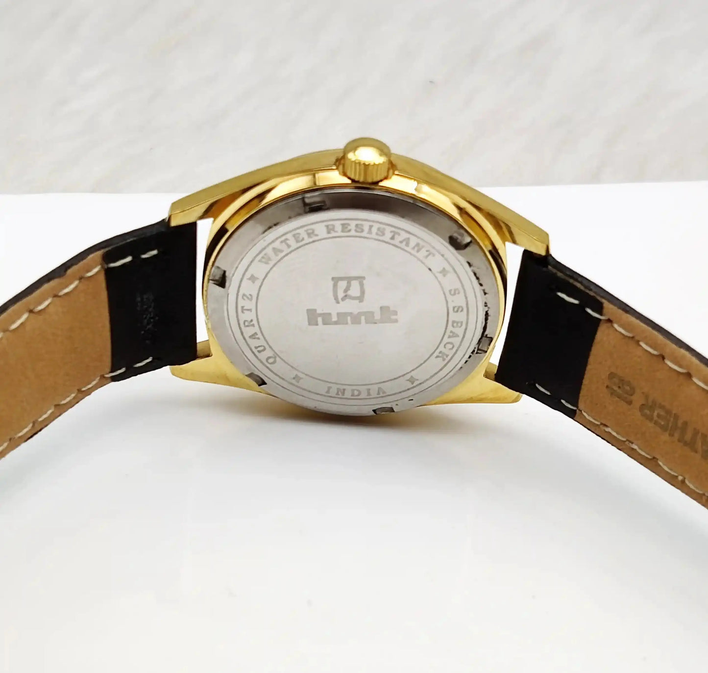 HMT Swarna Cream Dial Day Date Function Quartz