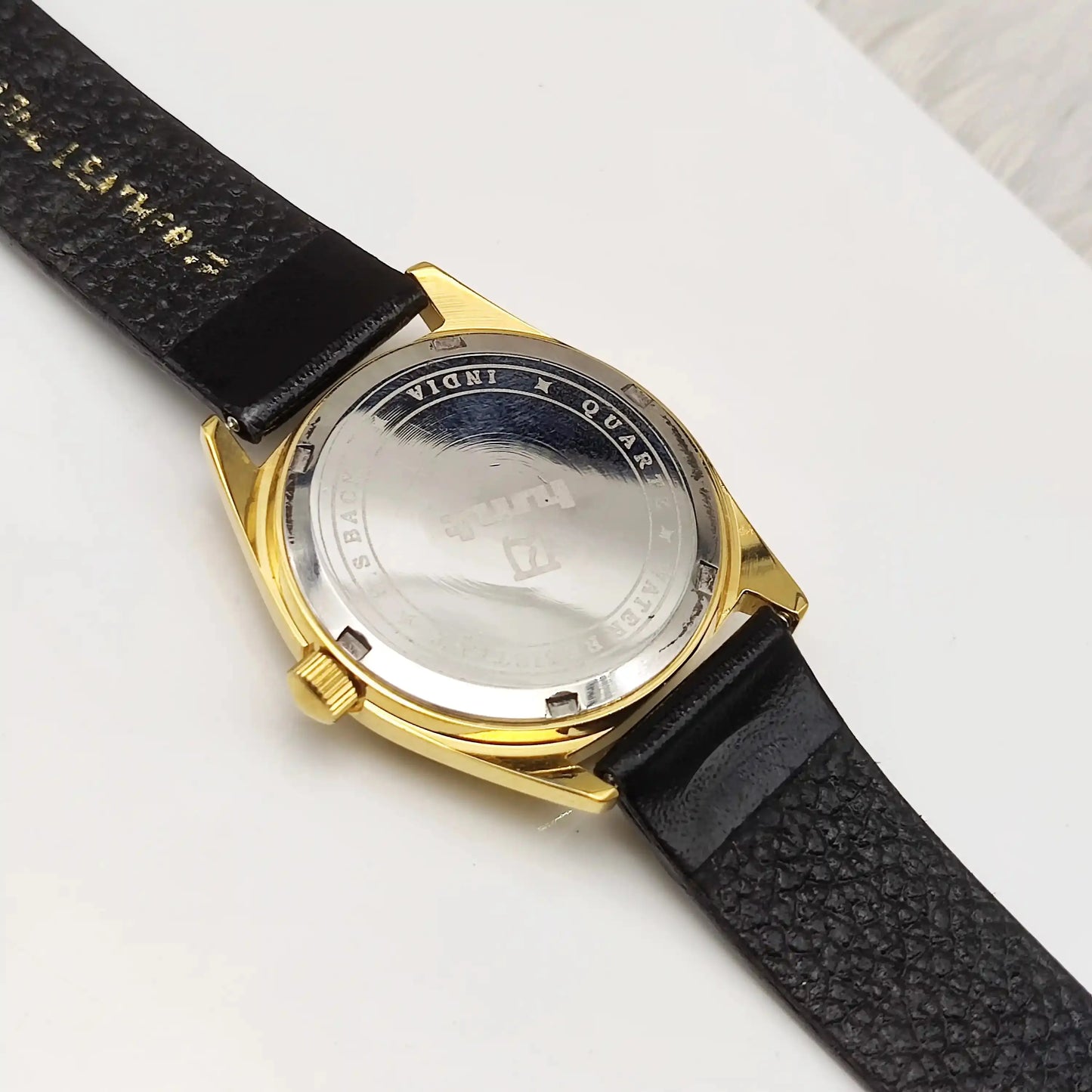 HMT Swarna Day Date Feature Quartz Cream Dial Watch