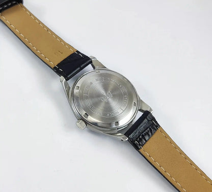 HMT Tamil White Dial Para Shock 17 Jewels Handwinding Discover-Diamonds Physical