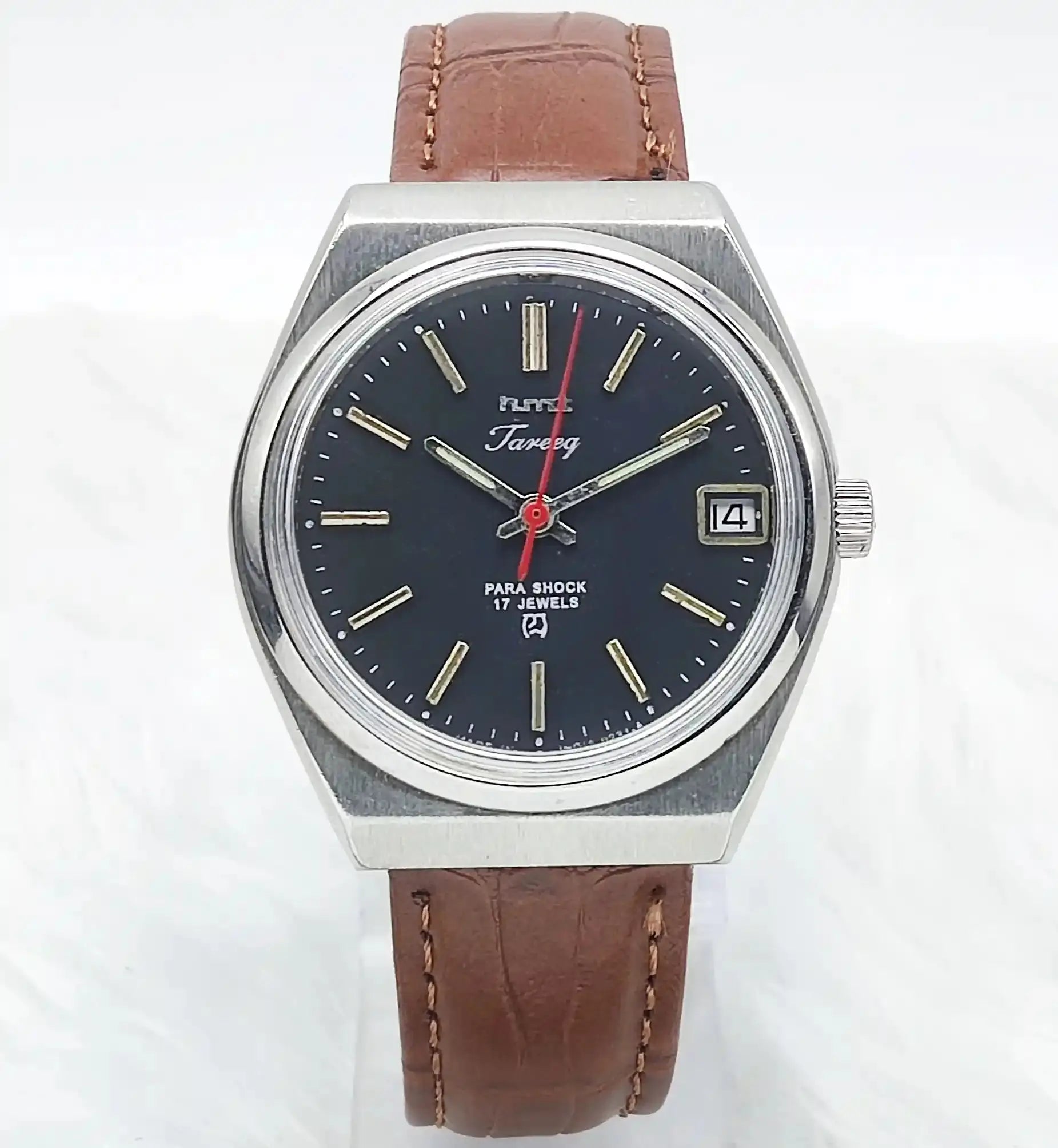 HMT Tareeq Mechanical Handwinding Black Dial Men's Watch Discover-Diamonds Physical