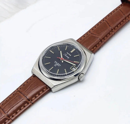 HMT Tareeq Mechanical Handwinding Black Dial Men's Watch Discover-Diamonds Physical