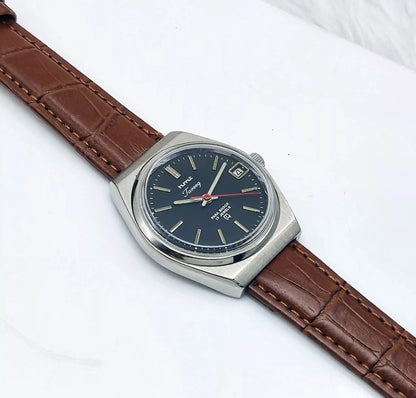 HMT Tareeq Mechanical Handwinding Black Dial Men's Watch Discover-Diamonds Physical