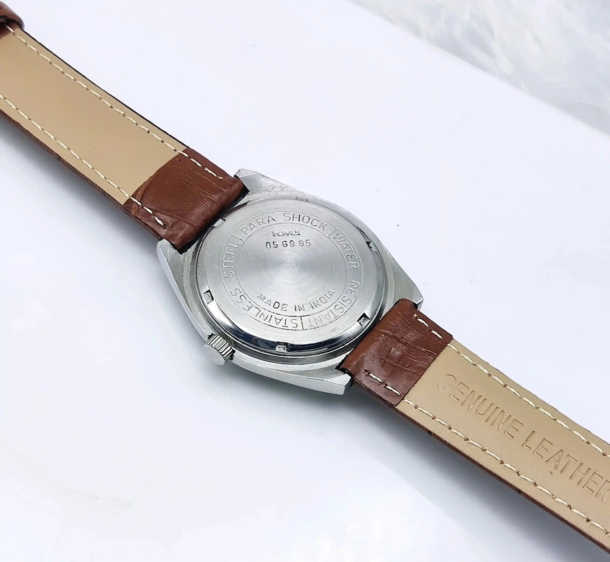 HMT Tareeq Mechanical Handwinding Black Dial Men's Watch Discover-Diamonds Physical