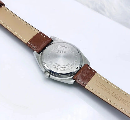 HMT Tareeq Mechanical Handwinding Black Dial Men's Watch Discover-Diamonds Physical