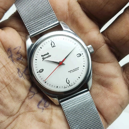 HMT Janata Handwinding Watch - White Dial,17 Jewels,Handwinding Watch