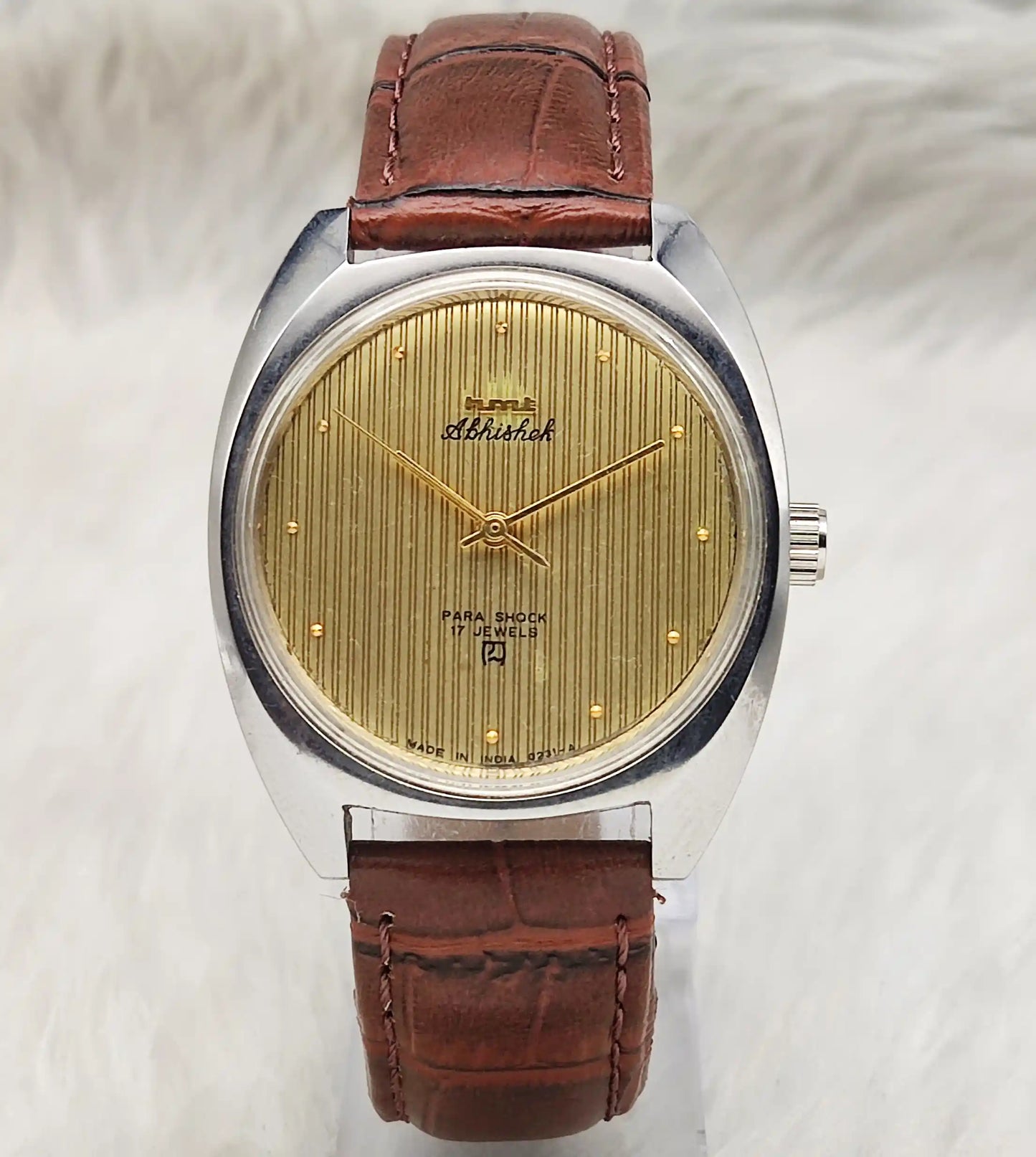 HMT Abhishek 0231 Handwinding Golden Dial Men's Watch