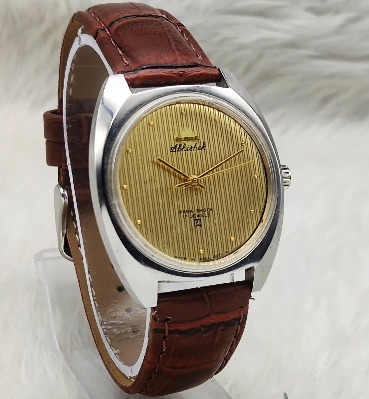 HMT Abhishek 0231 Handwinding Golden Dial Men's Watch