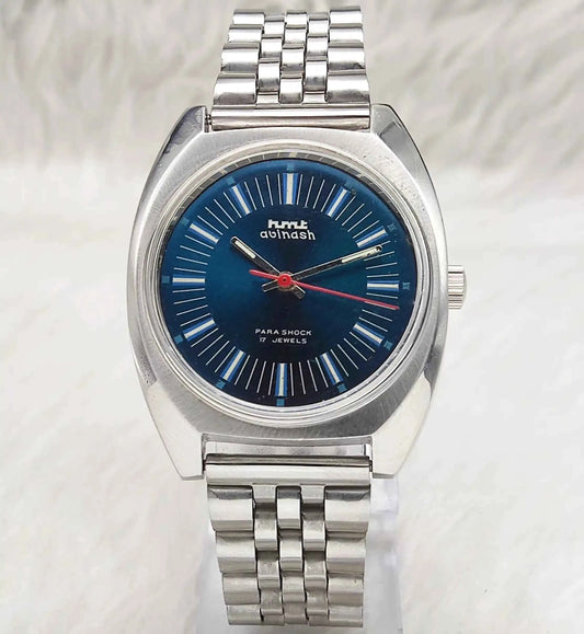 HMT Avinash Bluish Stick Indices 17 Jewels Men's Watch