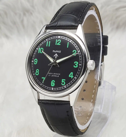 HMT Black Dial 17 Jewels Handwinding Watch