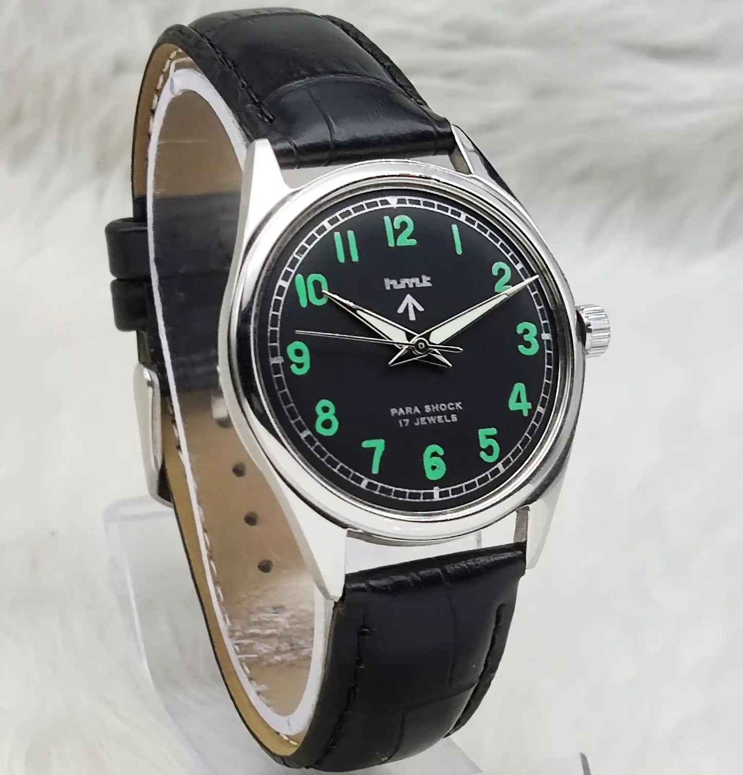 HMT Black Dial 17 Jewels Handwinding Watch