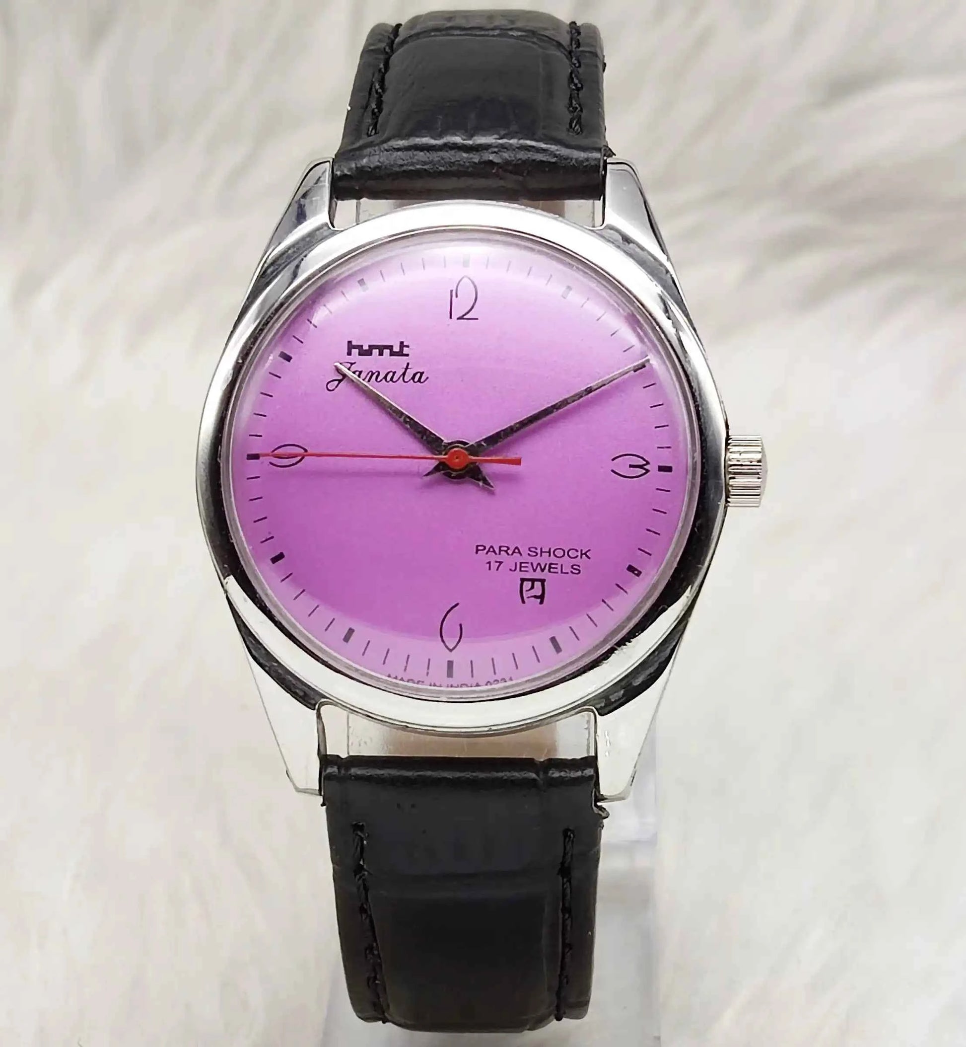 HMT Janata Handwinding Watch - Purple Dial,17 Jewels,Men's Watch