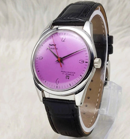HMT Janata Handwinding Watch - Purple Dial,17 Jewels,Men's Watch