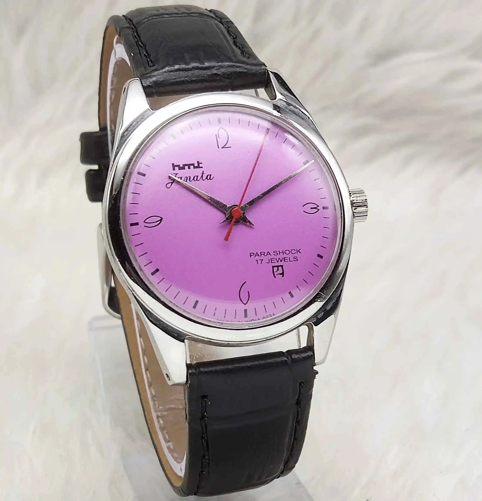 HMT Janata Handwinding Watch - Purple Dial,17 Jewels,Men's Watch