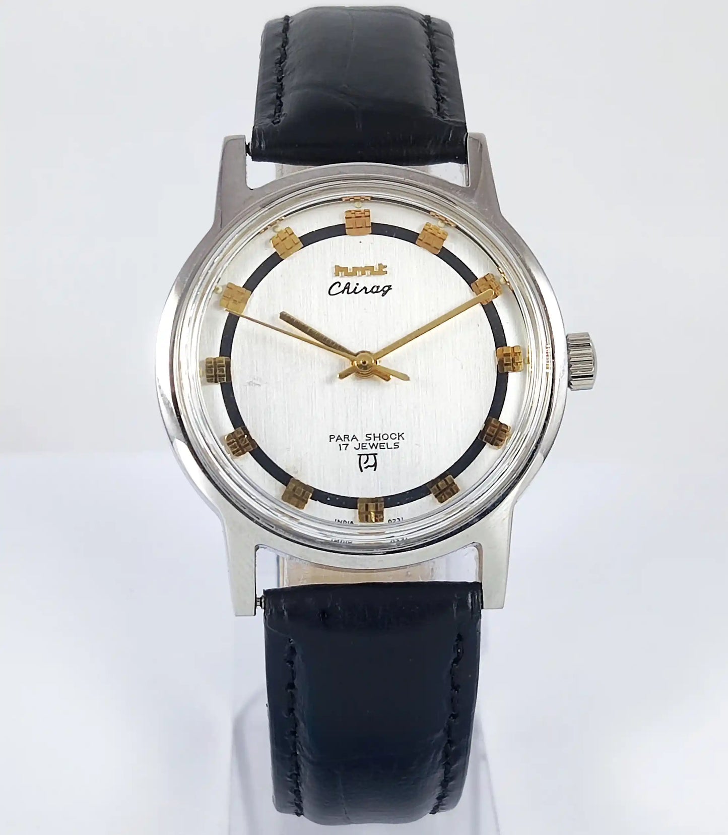 HMT Chirag Para Shock 17 Jewels White Dial Handwinding - Discover-Diamonds