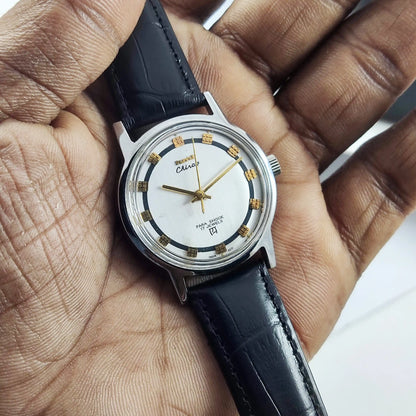 HMT Chirag Para Shock 17 Jewels White Dial Handwinding - Discover-Diamonds