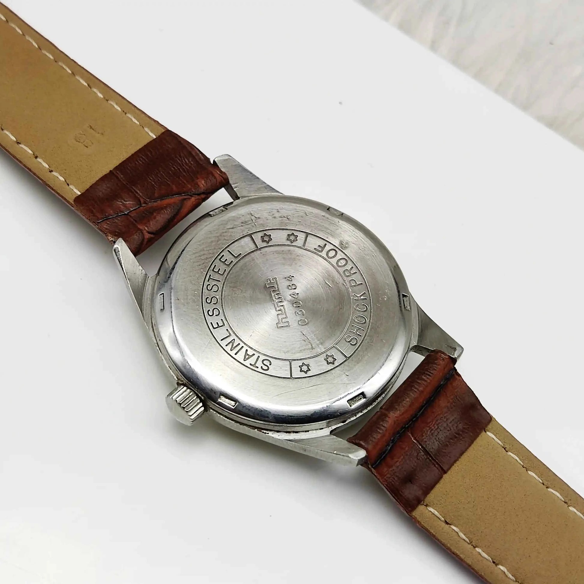 HMT Gandaberunda Kannada Numerals Yellow Dial 17 Jewels Handwinding