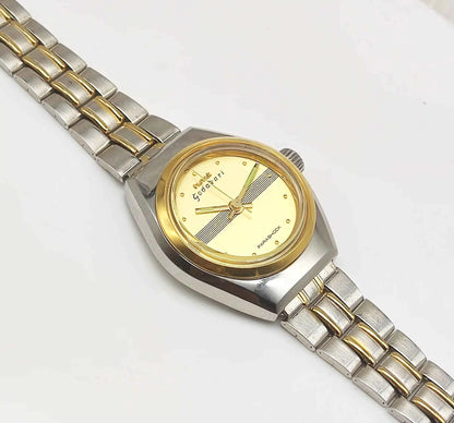 HMT Godavari 17 Jewels Golden Dial Dotted Indices Handwinding Women Watch 2543