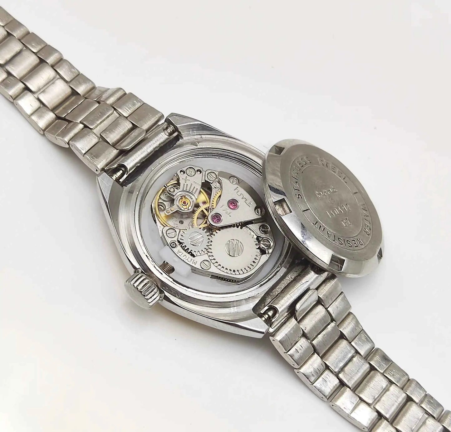 HMT Godavari 17 Jewels Golden Dial Dotted Indices Handwinding Women Watch 2543