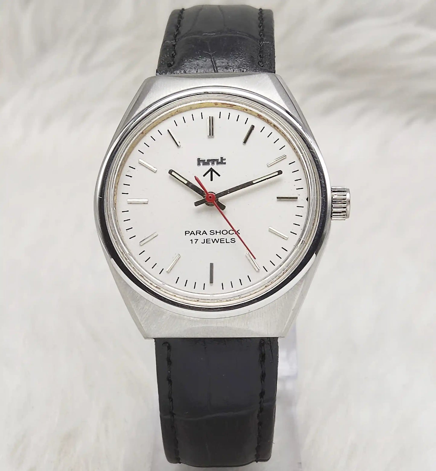 HMT Handwinding 17 Jewels White Silver Men's Watch