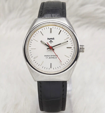 HMT Handwinding 17 Jewels White Silver Men's Watch