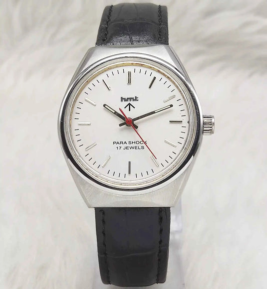 HMT Handwinding 17 Jewels White Silver Men's Watch