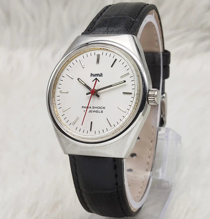 HMT Handwinding 17 Jewels White Silver Men's Watch