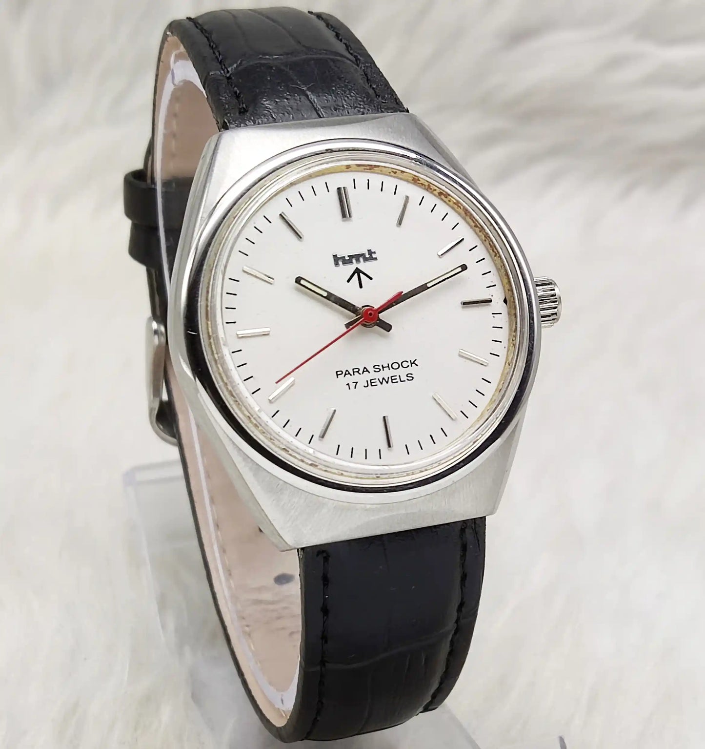 HMT Handwinding 17 Jewels White Silver Men's Watch