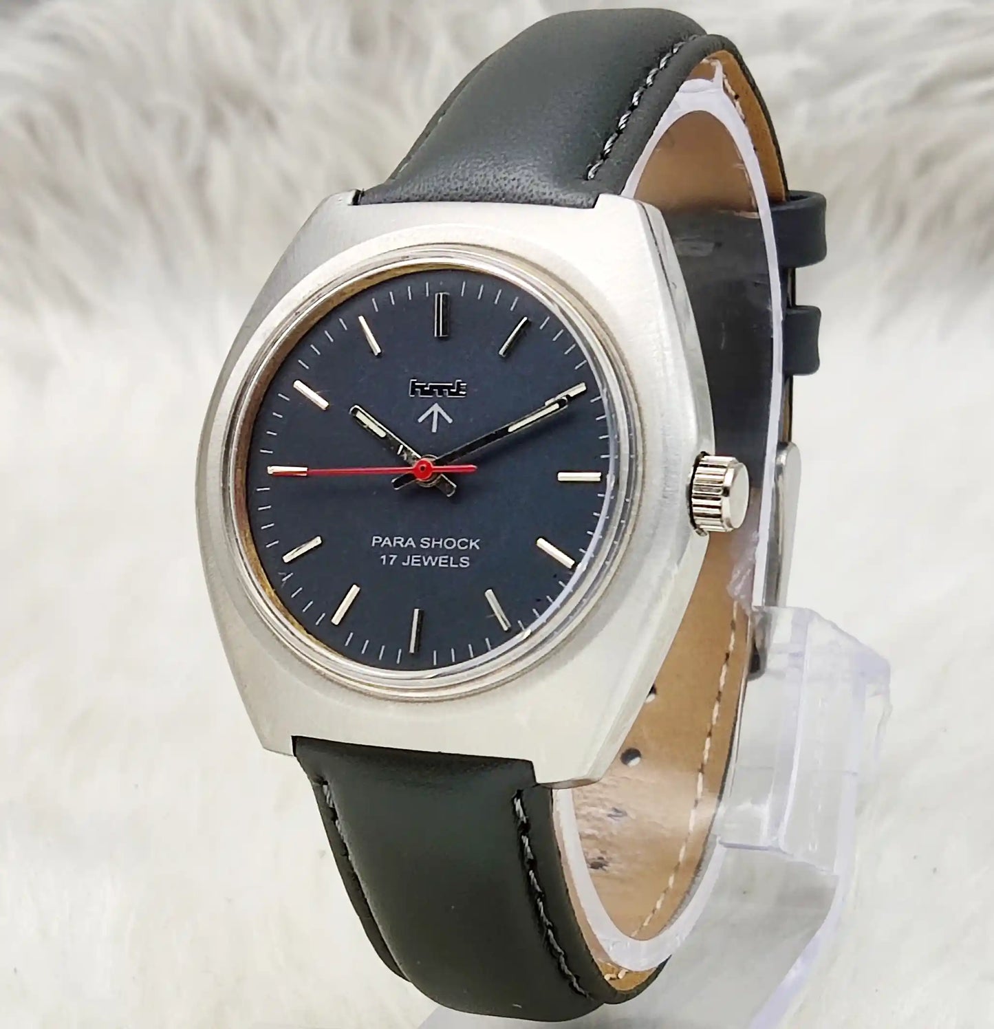 HMT Handwinding Watch Gray Dial With Stick Indices - 17 Jewels Watch