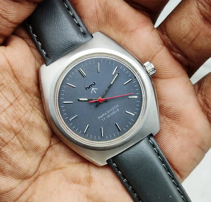 HMT Handwinding Watch Gray Dial With Stick Indices - 17 Jewels Watch