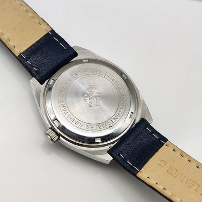 HMT Handwinding Watch Sky Blue Dial With Stick Indices - 17 Jewels Watch