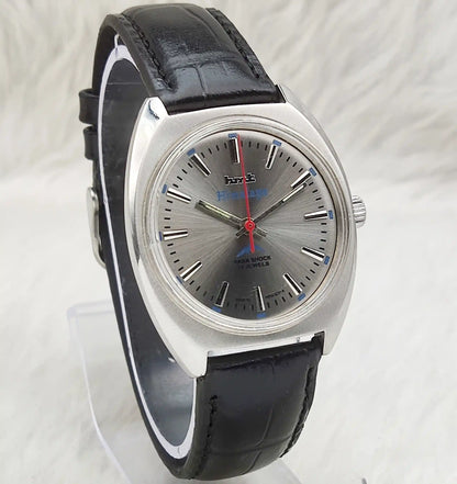 HMT Janata Stick Indices Para Shock 17 Jewels Gray Dial Watch