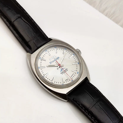 HMT Janata Stick Indices Para Shock 17 Jewels Gray Dial Watch