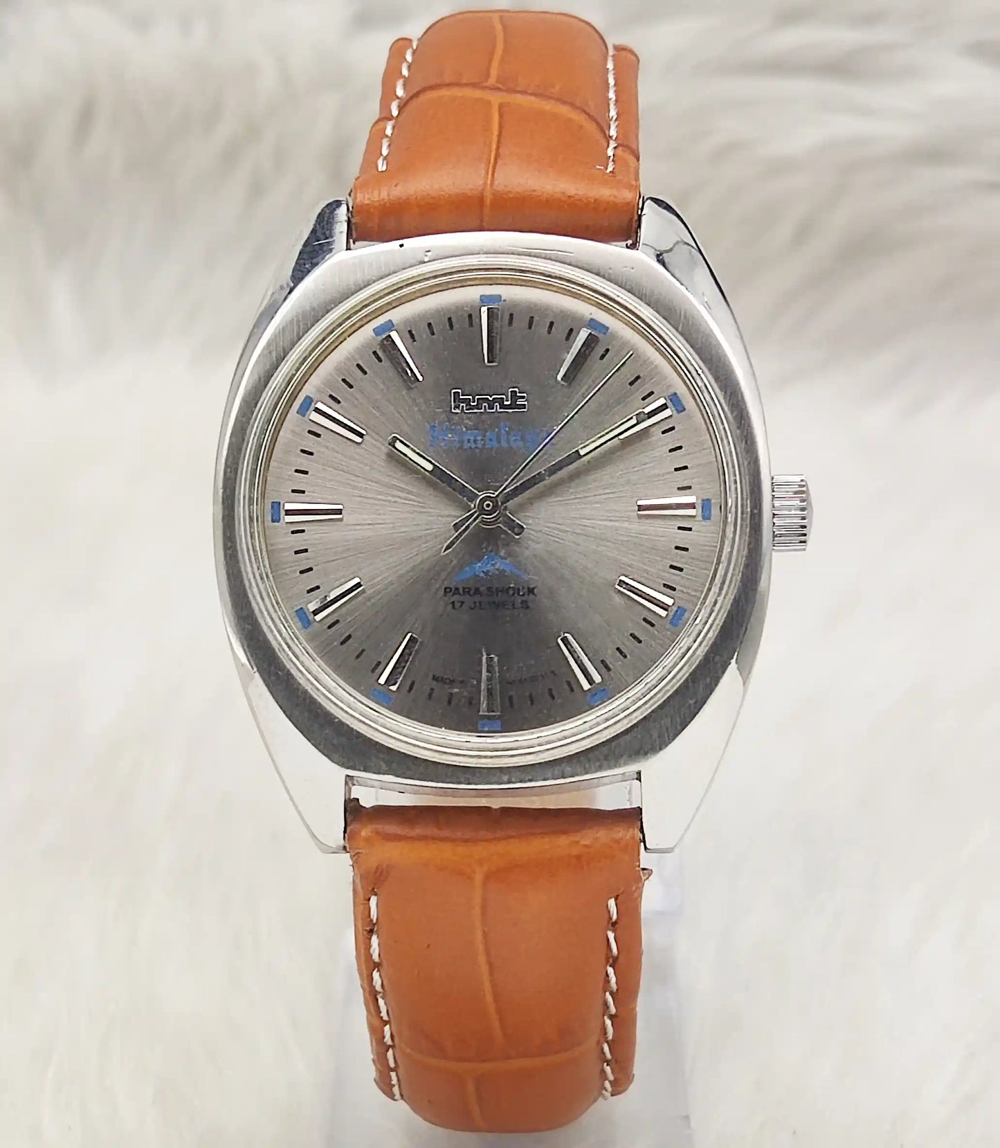 HMT Himalaya 17 Jewels Gray Dial Handwinding Watch