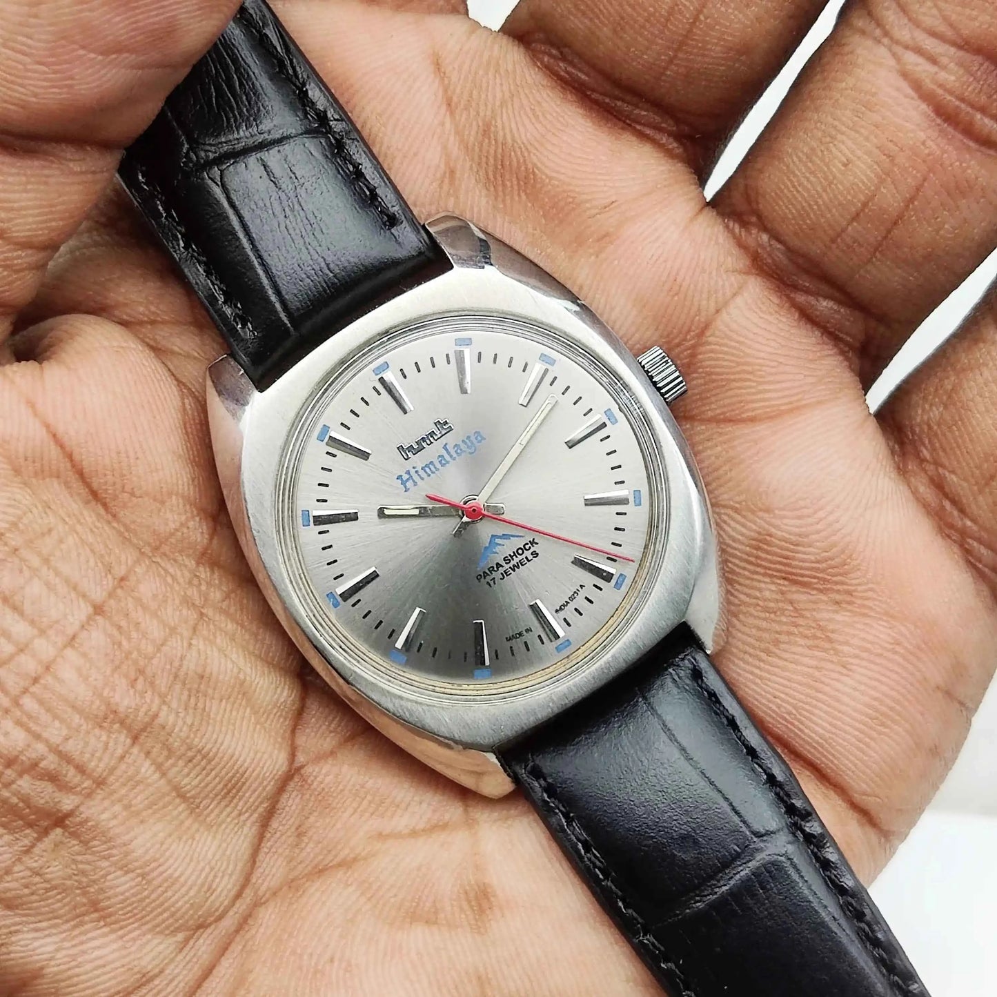 HMT Himalaya 17 Jewels Gray Stick Indices Dial Handwinding Watch