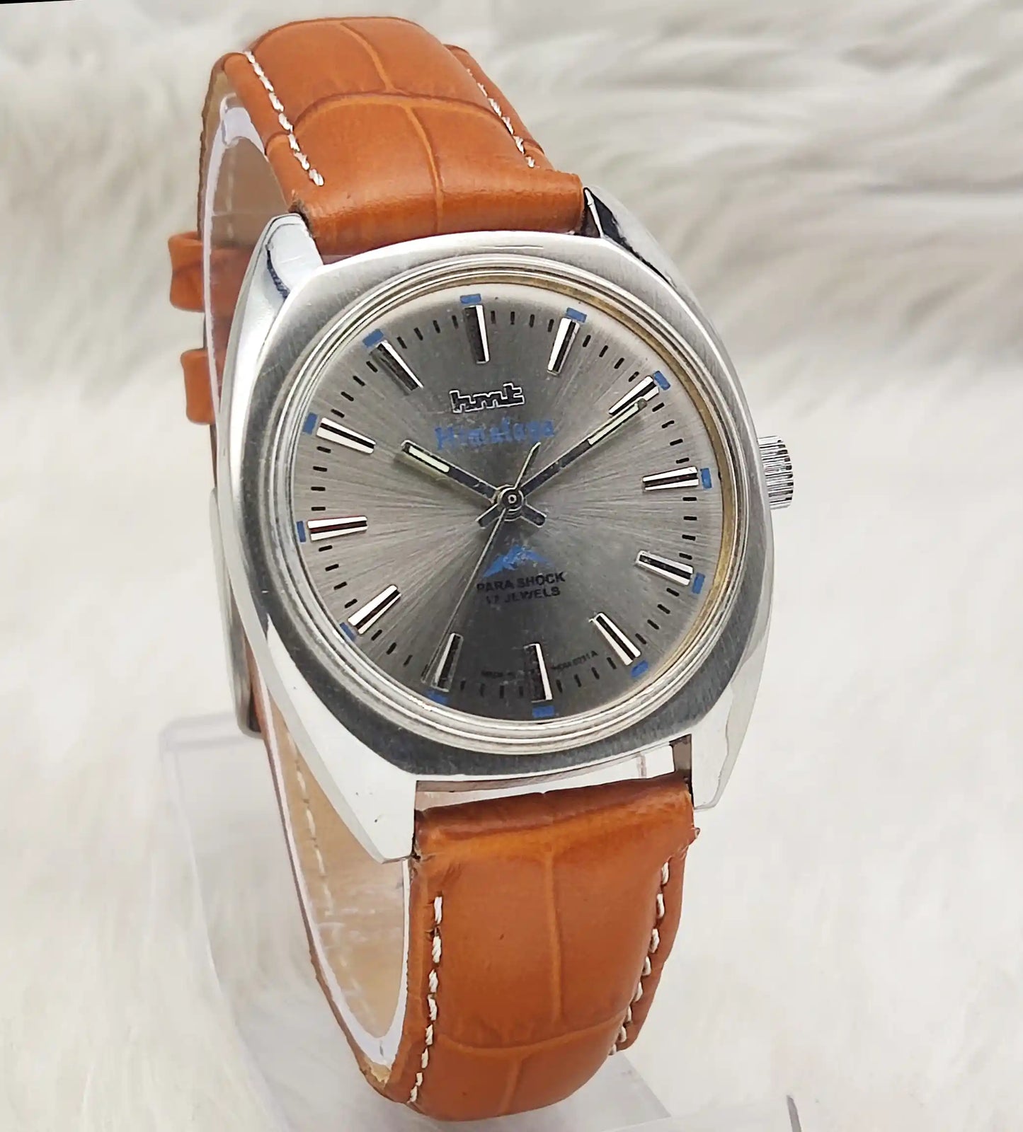 HMT Himalaya 17 Jewels Gray Dial Handwinding Watch