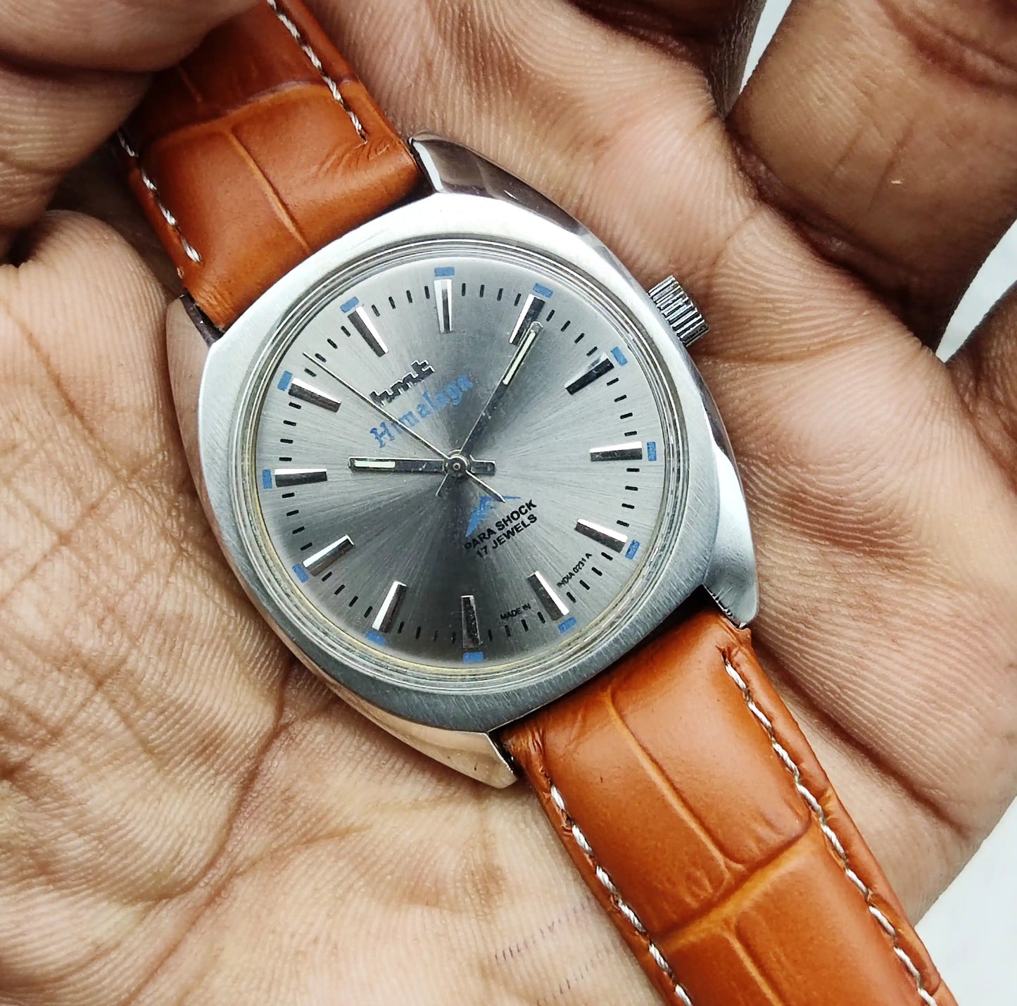 HMT Himalaya 17 Jewels Gray Dial Handwinding Watch