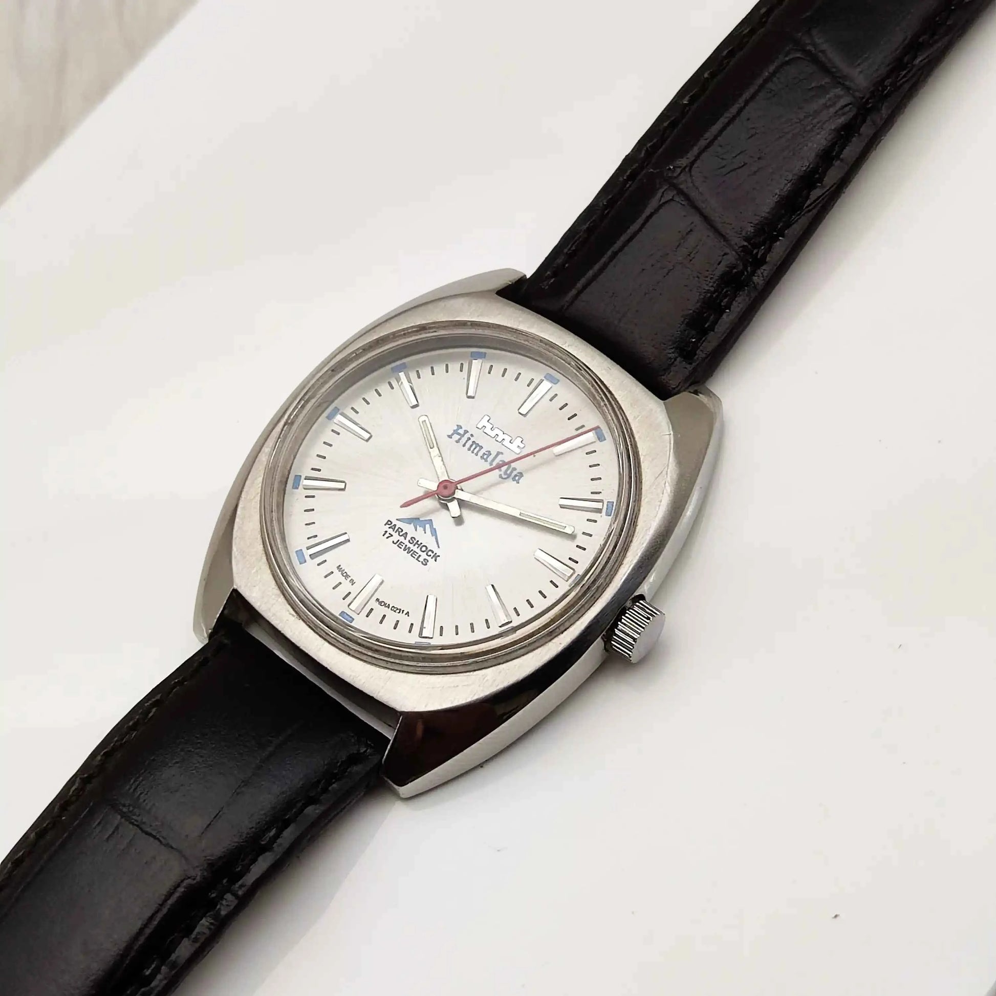 HMT Himalaya 17 Jewels Gray Stick Indices Dial Handwinding Watch