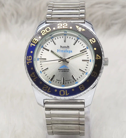 HMT Himalaya 17 Jewels Handwinding Silver Dial Transparent Back Watch