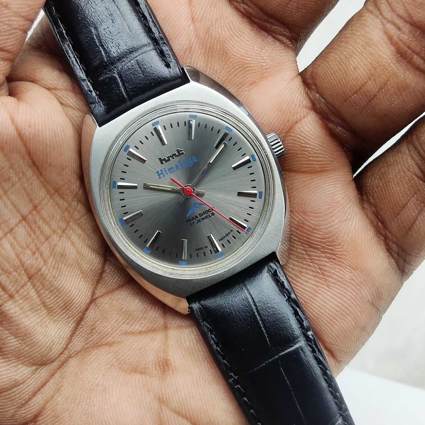 HMT Himalaya 17 Jewels Handwinding Stick Indices Watch