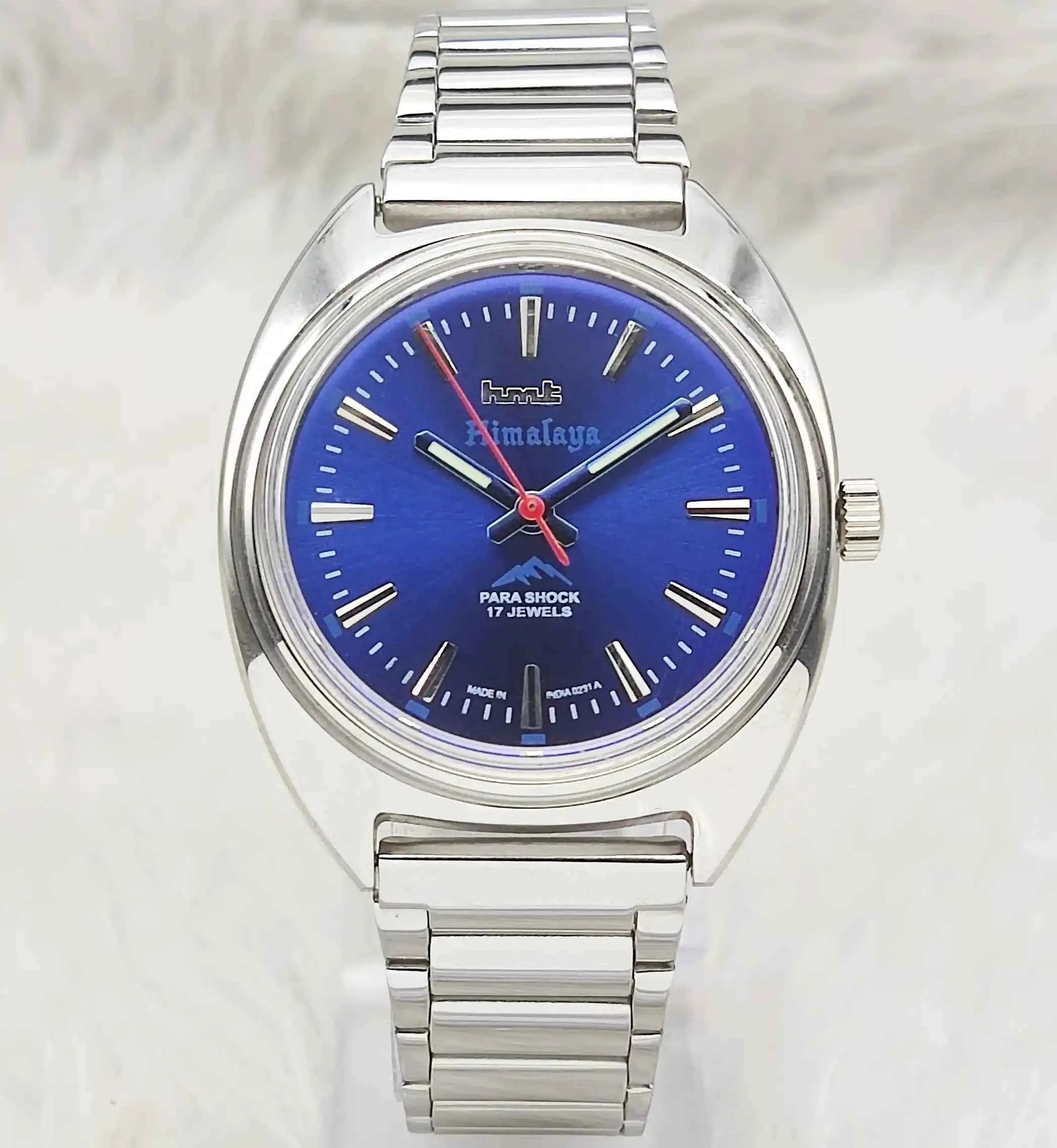 HMT Himalaya Gray Dial Handwinding 17 Jewels Watch
