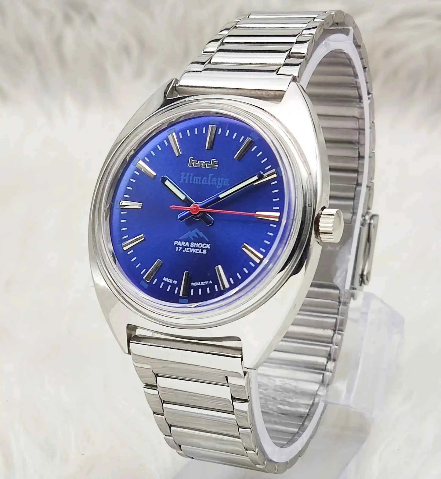 HMT Himalaya Gray Dial Handwinding 17 Jewels Watch