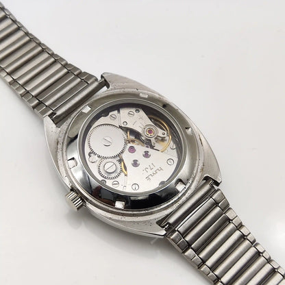 HMT Himalaya Bluish Dial Handwinding Transparent Back Watch