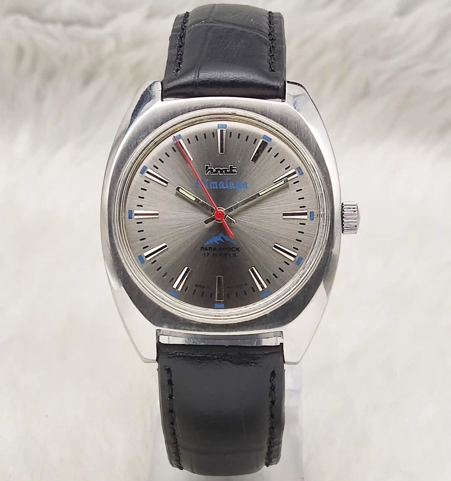 HMT Himalaya Gray Dial 17 Jewels Handwinding Stick Indices Watch