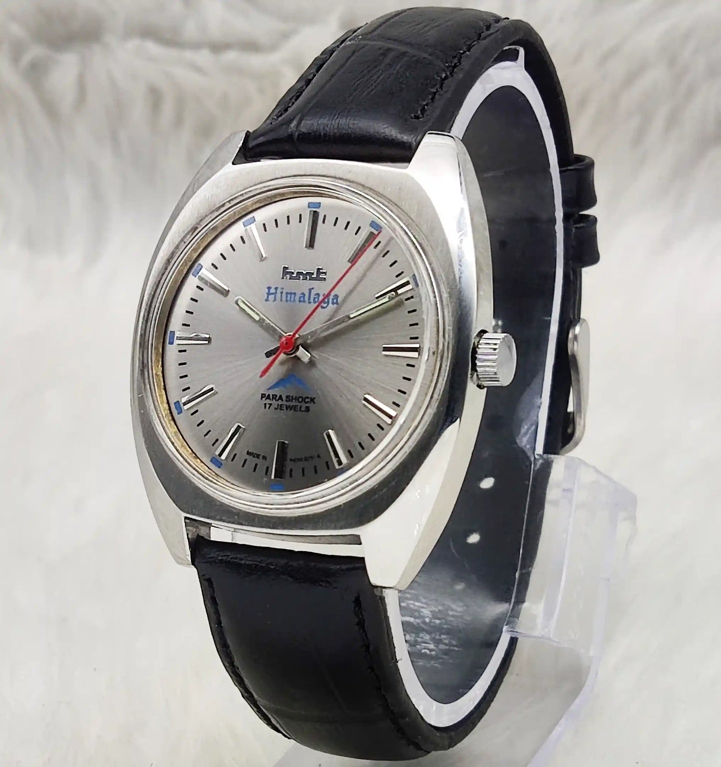 HMT Himalaya Gray Dial 17 Jewels Handwinding Stick Indices Watch