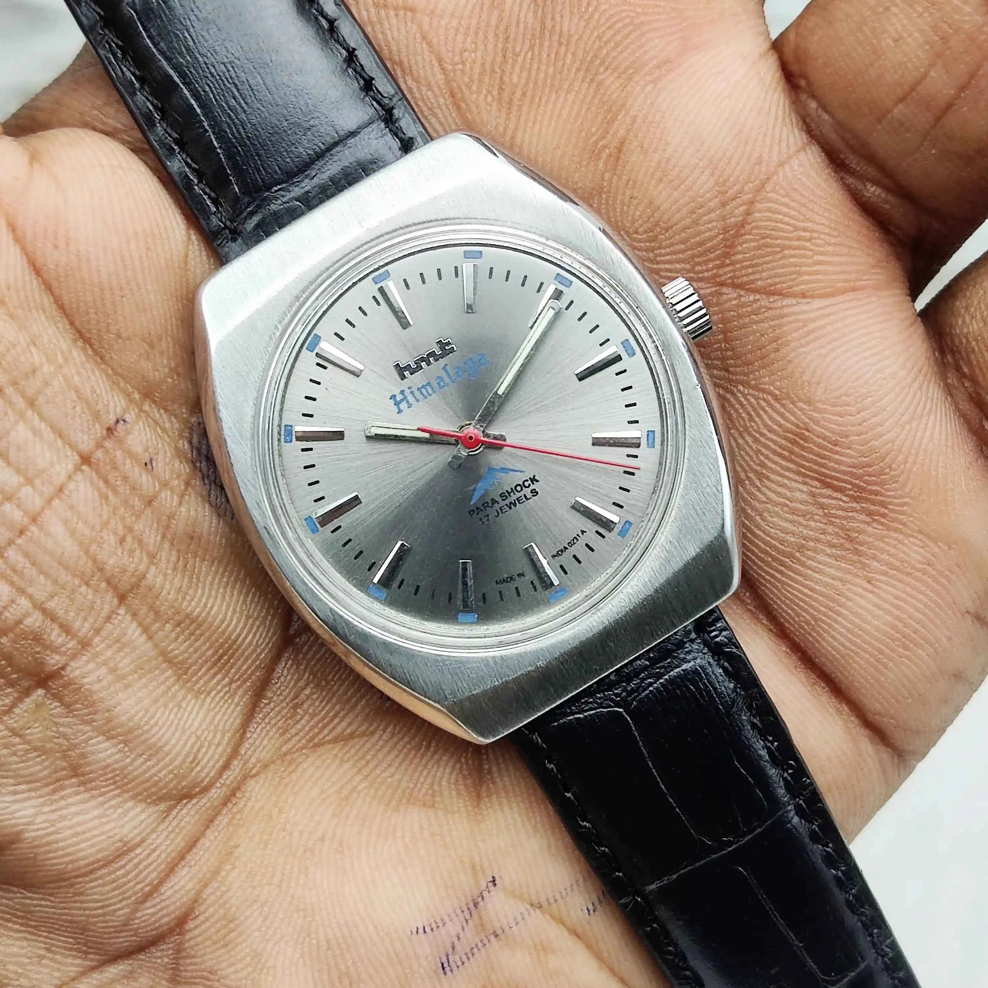 HMT Himalaya Gray Dial 17 Jewels Handwinding Watch