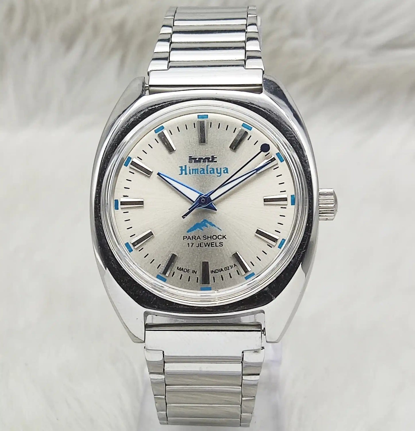 HMT Himalaya Gray Dial Handwinding Watch - Timeless Mechanical Elegance